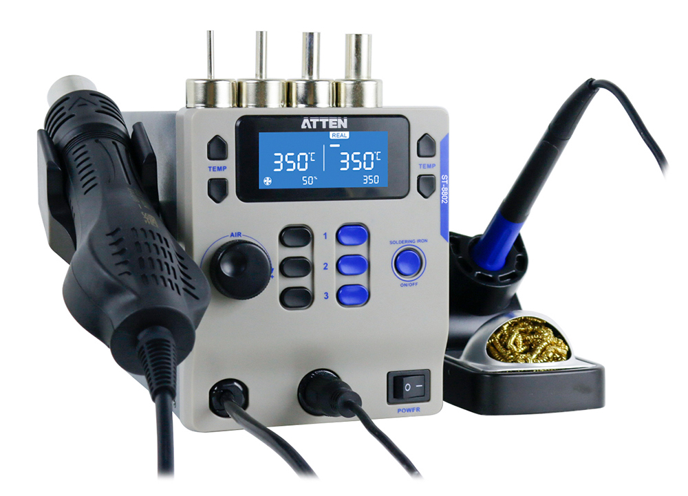 Atten ST-8802 Hot Air Rework 800w & Soldering Station 65w